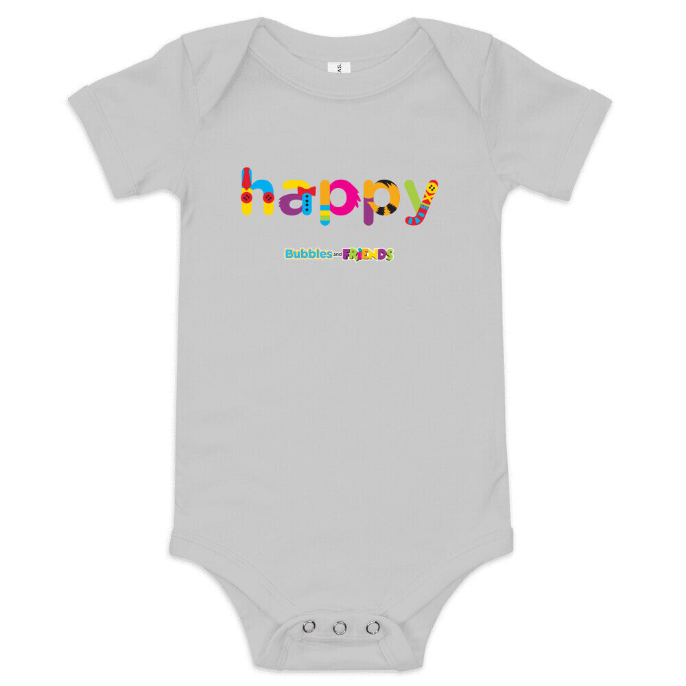 Bubbles and Friends - Happy Infant Onesie