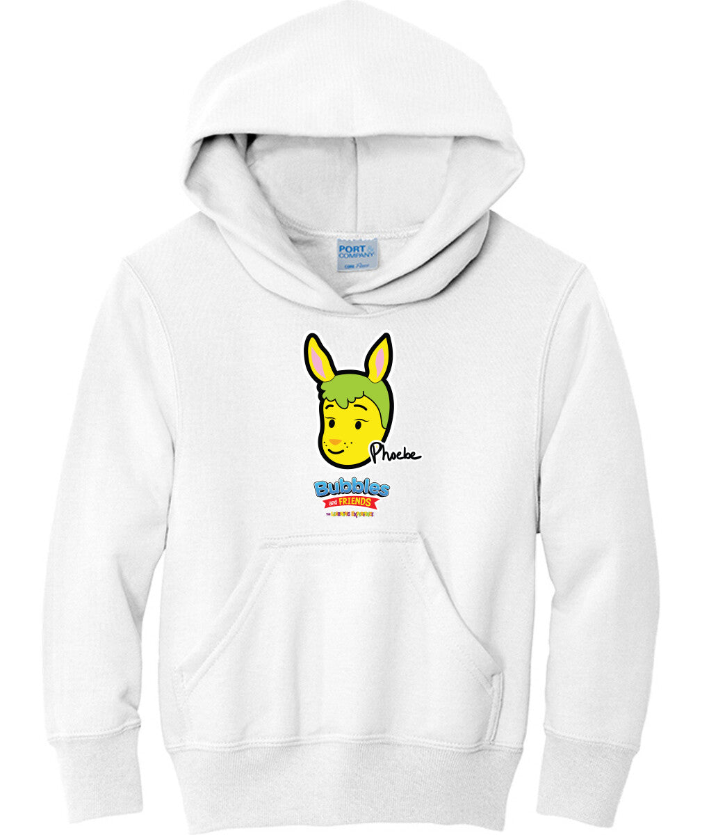 Bubbles & Friends- Friends from Happyville 'Phoebe' Children's Fleece Pullover Hooded Sweatshirt