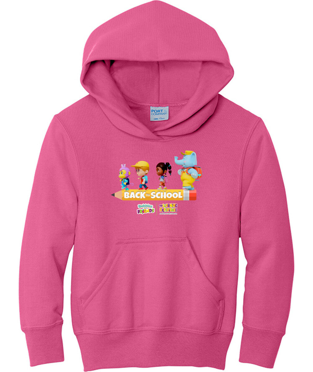 Bubbles & Friends BTS Pencil Walk Children's Hooded Sweatshirt