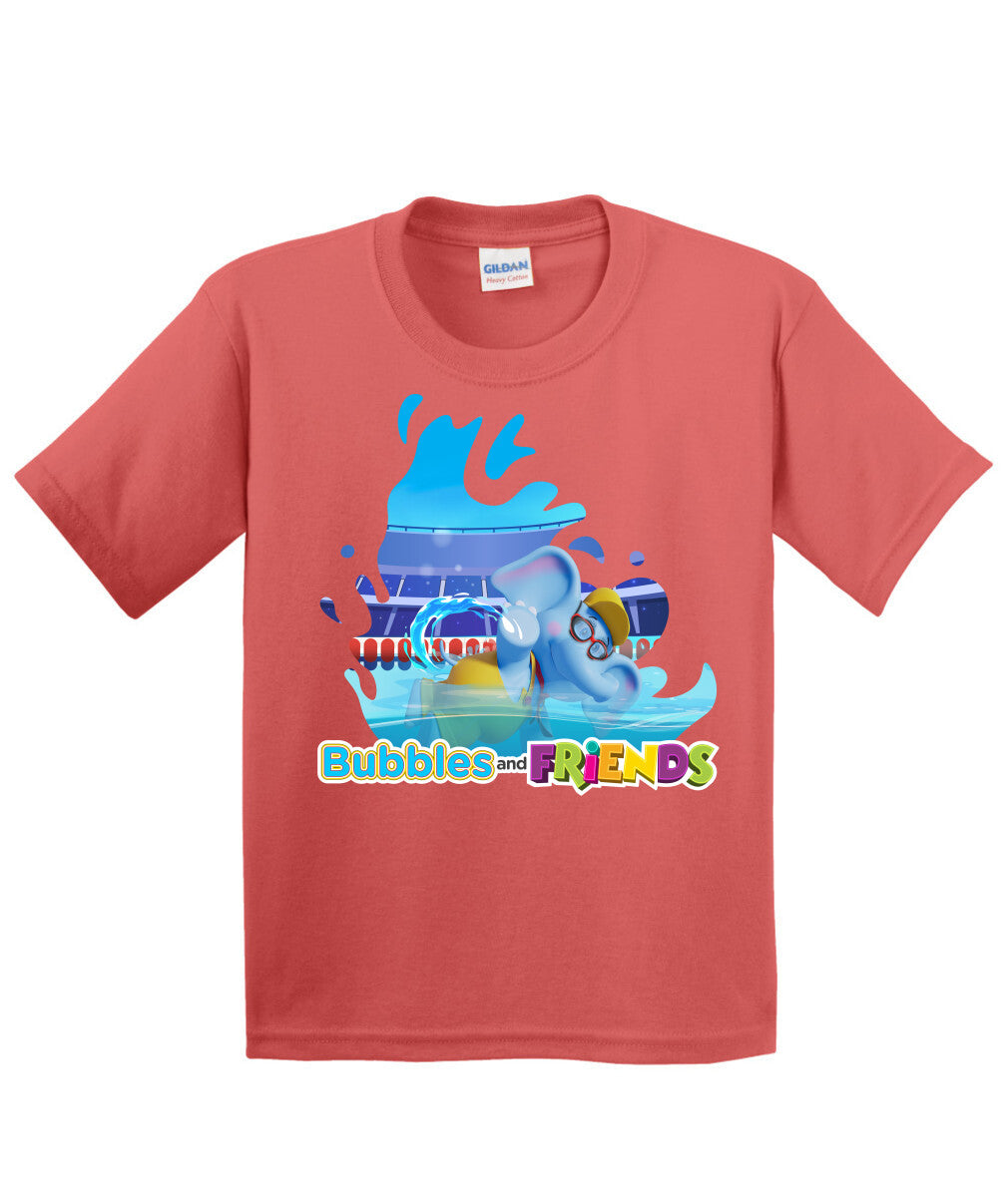 Bubbles and Friends - Summer Games Collection Bubbles Swim Children T-Shirt