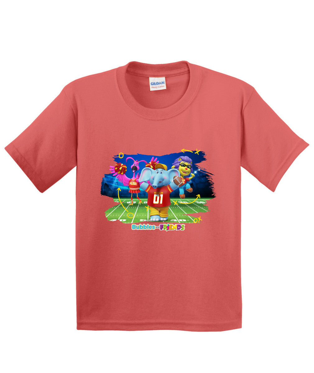 Bubbles and Friends - Varsity Collection Bubbles Football Children T-Shirt