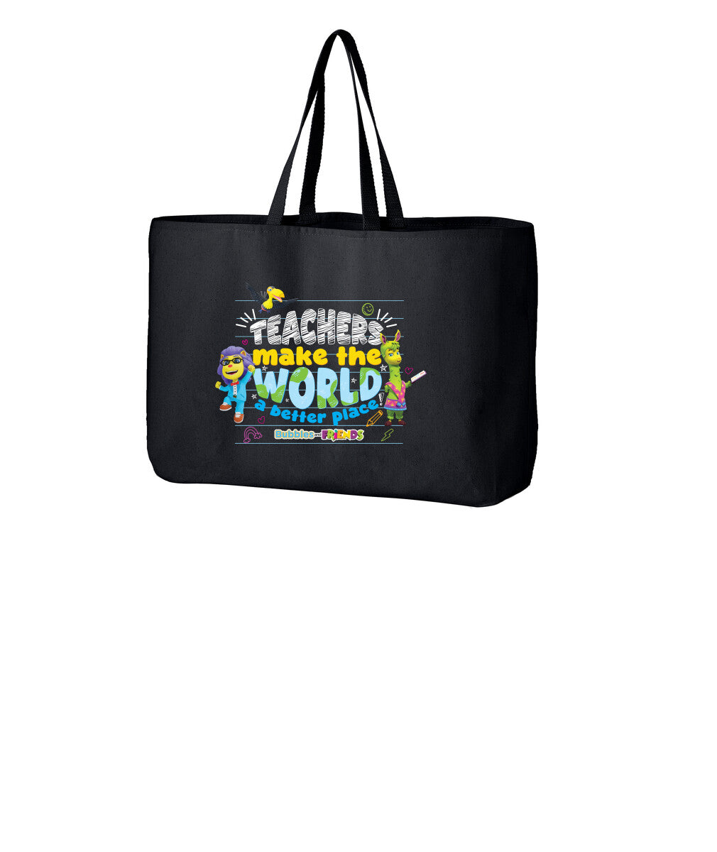 Bubbles & Friends Teacher Appreciation Jumbo Tote Bag