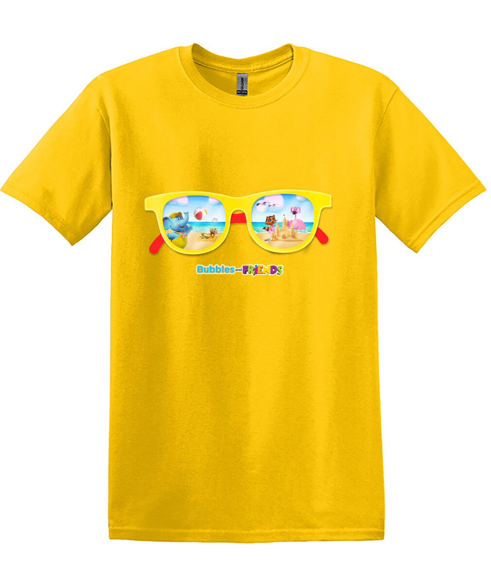 Bubbles & Friends Summer Sunglasses Men's T-Shirt