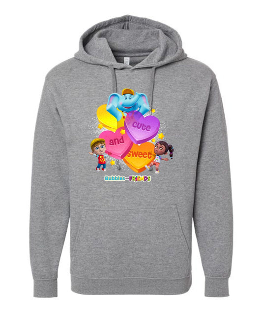 Bubbles & Friends Cute and Sweet Unisex Hoodie