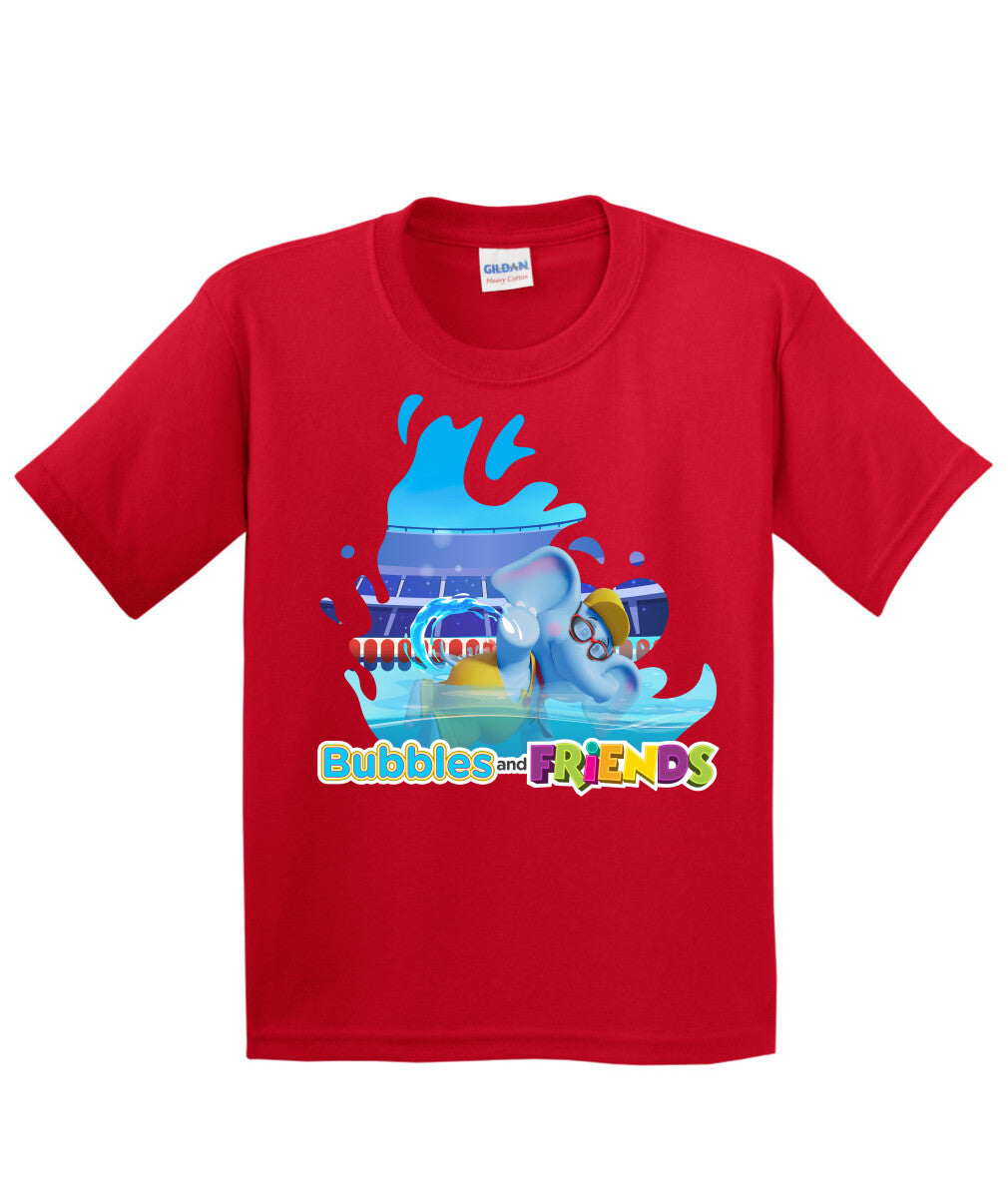 Bubbles and Friends - Summer Games Collection Bubbles Swim Children T-Shirt