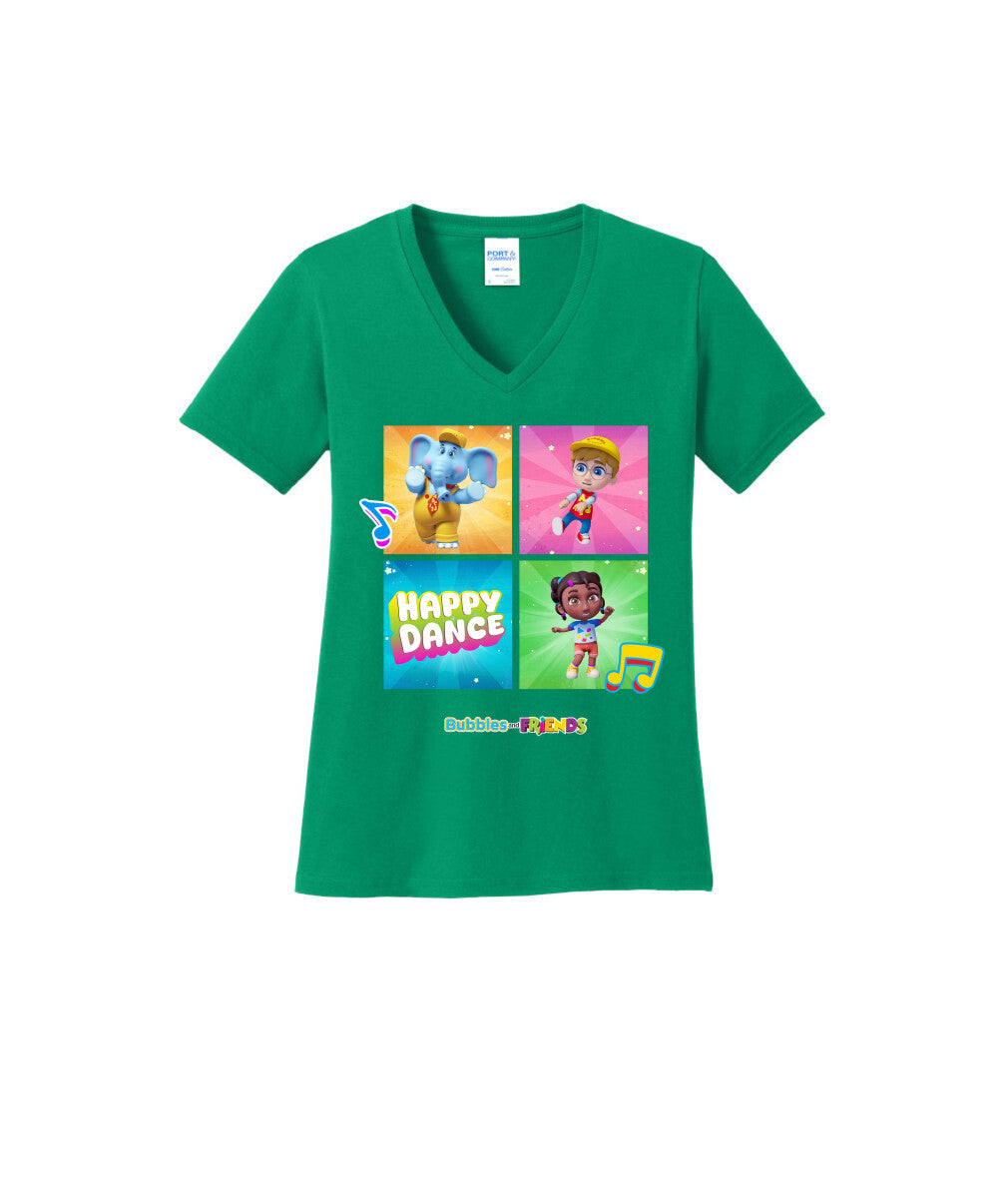 Bubbles and Friends β Happy Dance Collection Happy Team WomenT-Shirt