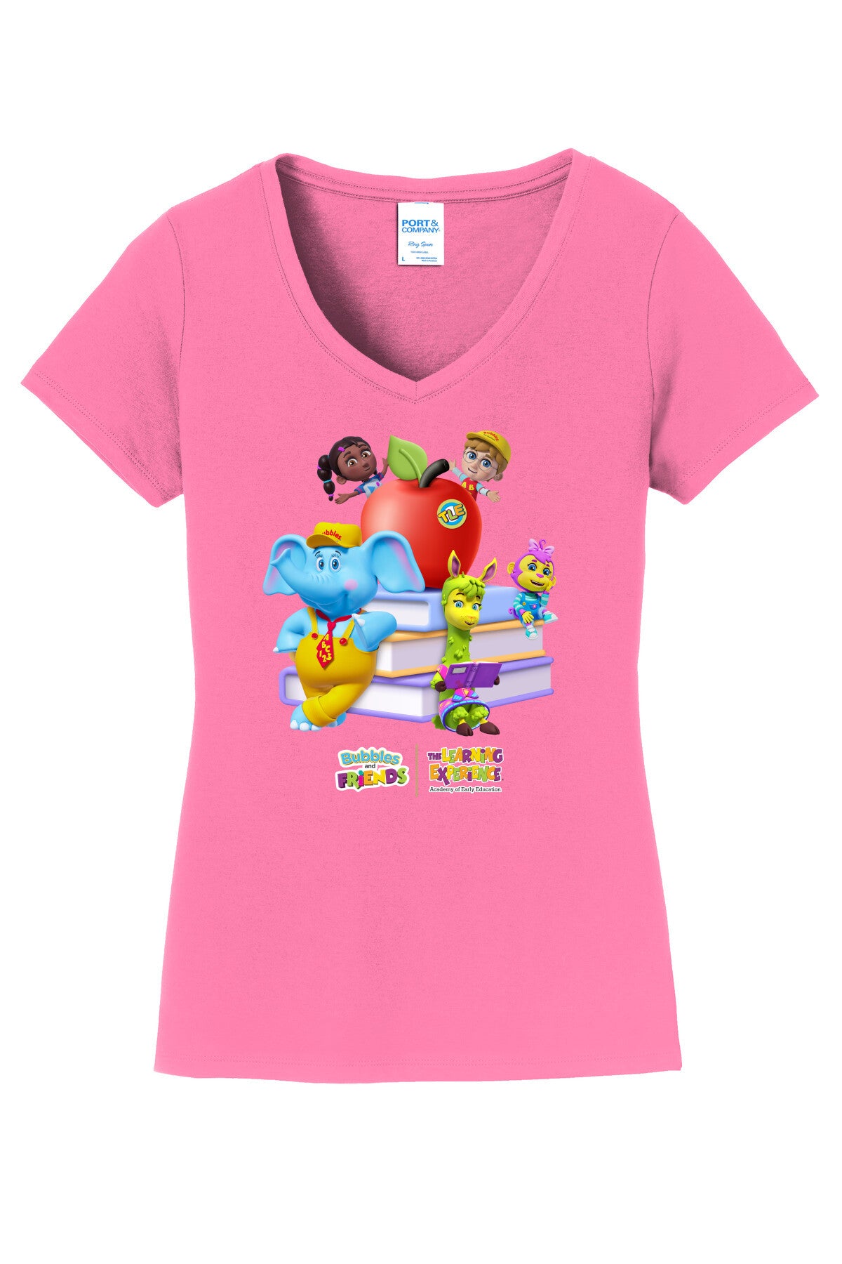 Bubbles & Friends BTS Books Womens V-Neck Tee