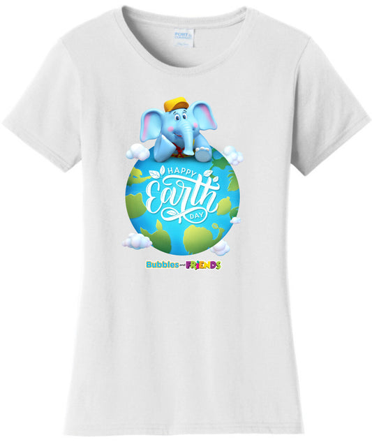 Bubbles & Friends Earth Day Planet Women's T-shirt