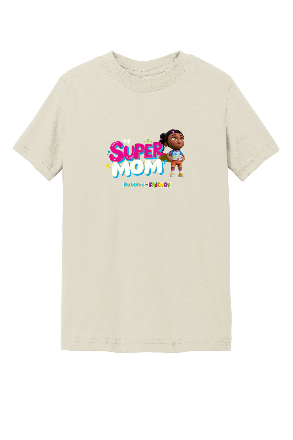Bubbles & Friends Mothers Day SuperMom Toddler Tee