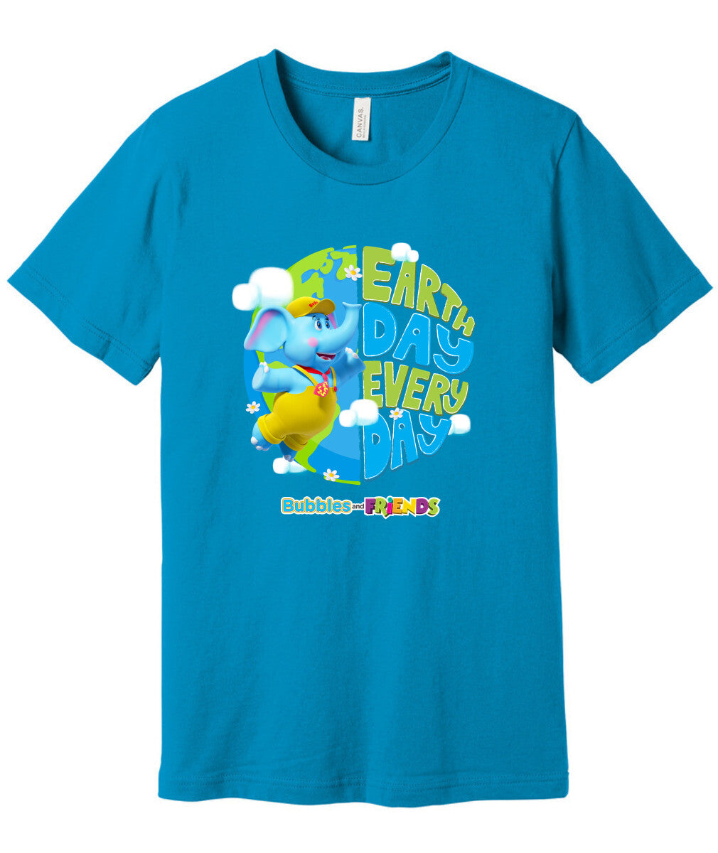Bubbles & Friends Earth Day Everyday Unisex Jersey Tee