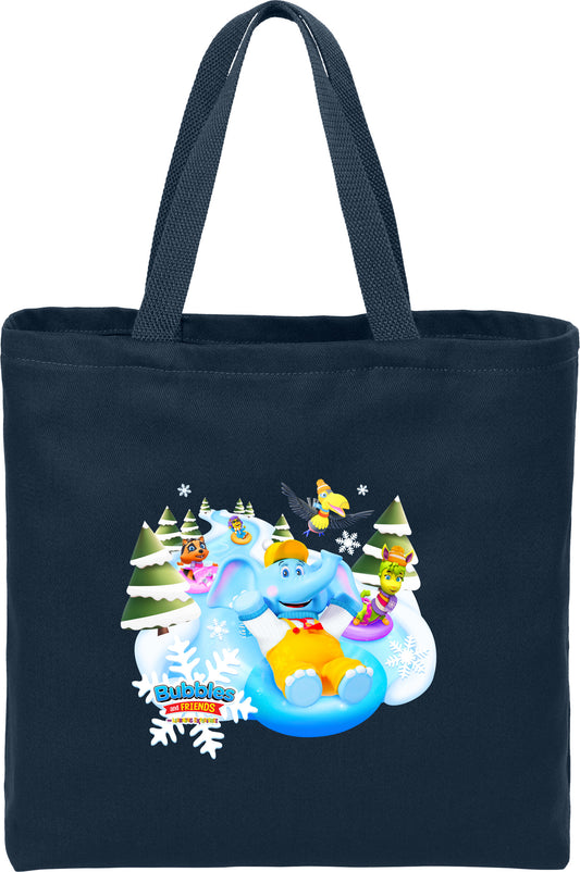 Bubbles & Friends Holiday Twill Tote