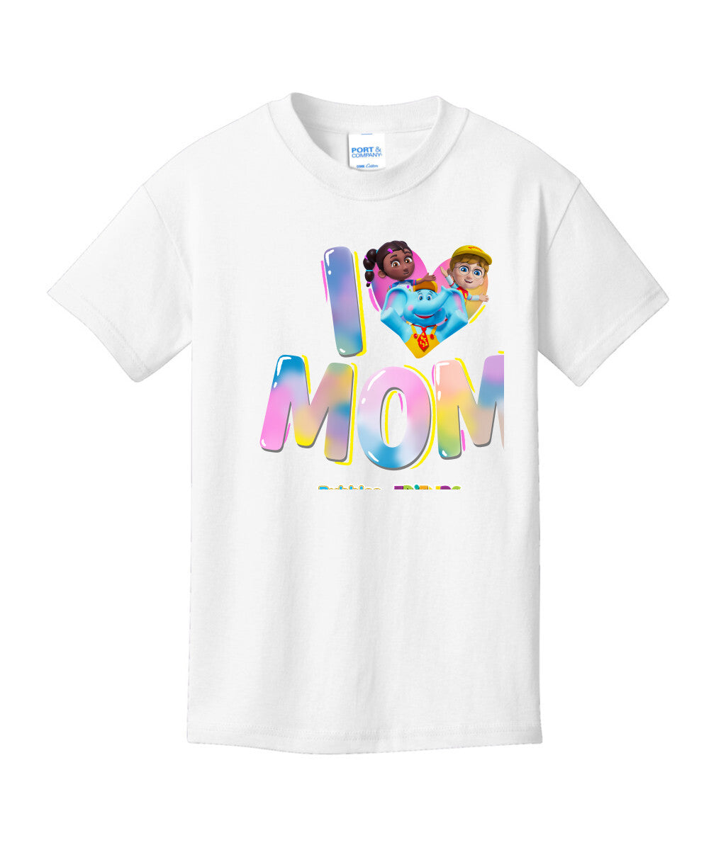 Bubbles & Friends Mothers Day I love Mom Children's T-Shirt