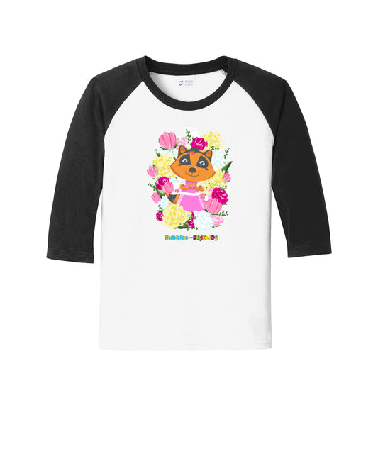 Bubbles & Friends Mothers Day Penny 3/4 Sleeve Raglan Tee