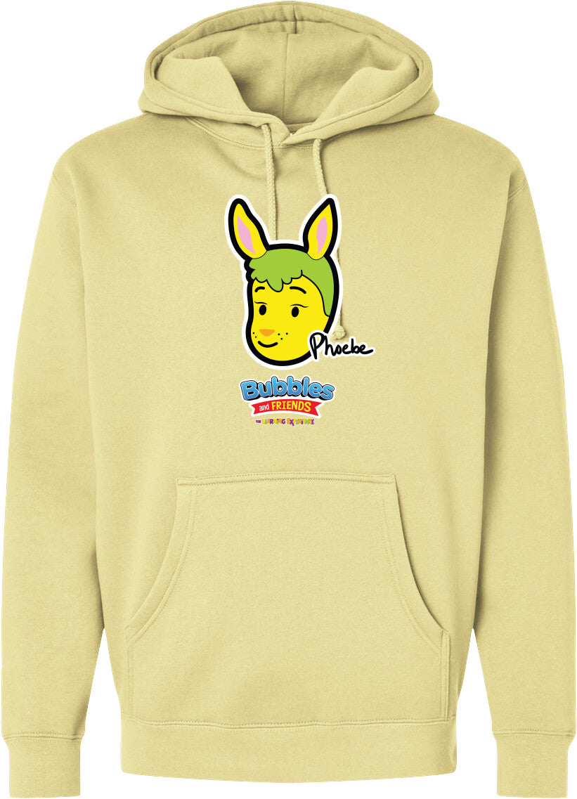 Bubbles & Friends- Friends from Happyville 'Phoebe' Midweight Hooded Sweatshirt