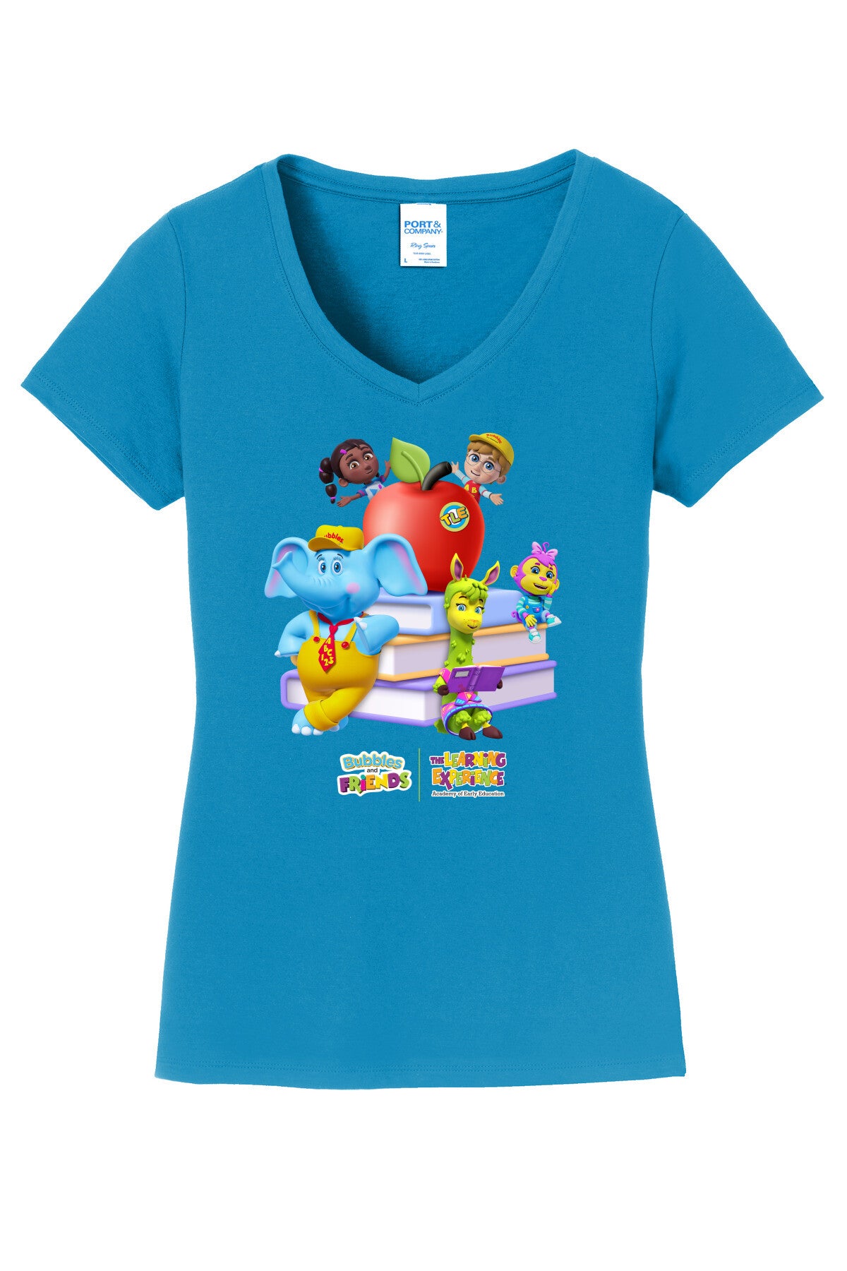 Bubbles & Friends BTS Books Womens V-Neck Tee