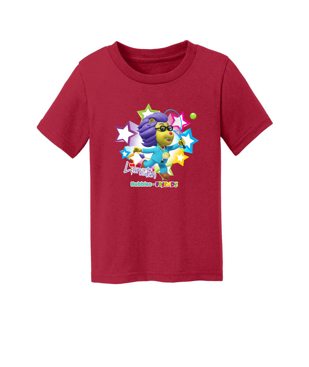 Bubbles and Friends - Summer Games Collection Tennis Lionstein Children T-Shirt