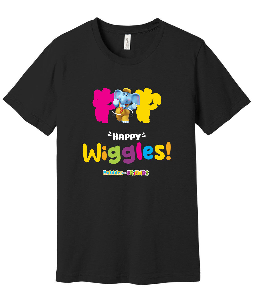 Bubbles and Friends – Happy Dance Collection Happy Wiggles Adult T-Shirt