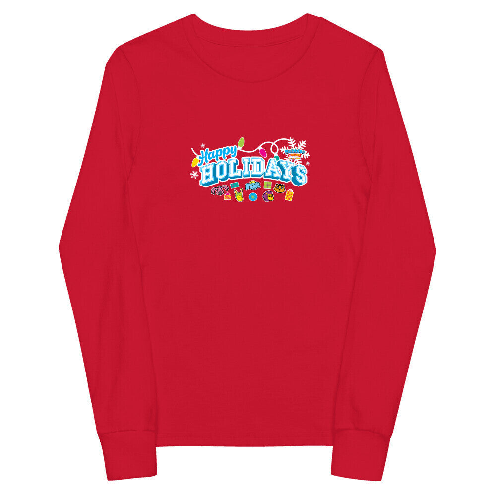 Bubbles & Friends Holiday Happy Holidays Children's Long Sleeve Tee
