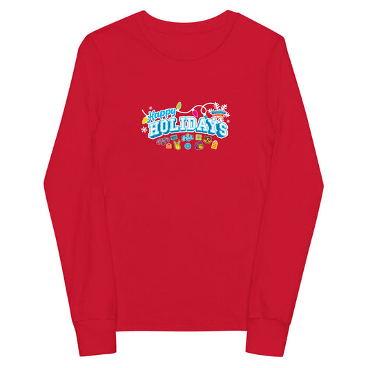 Bubbles & Friends Holiday Happy Holidays Children's Long Sleeve Tee