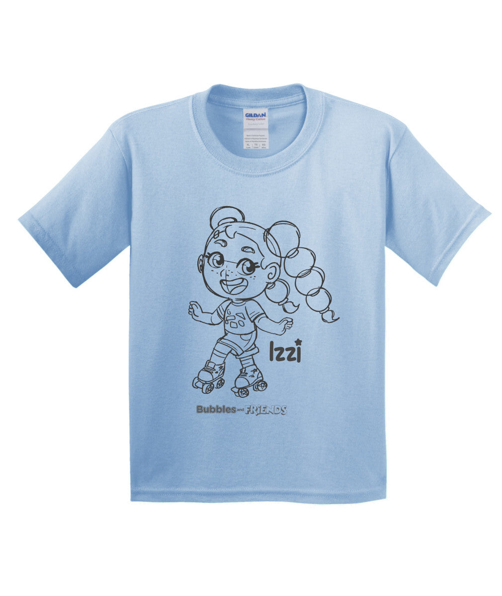 Bubbles and Friends - Happy Doodles Izzi Childrens T-Shirt