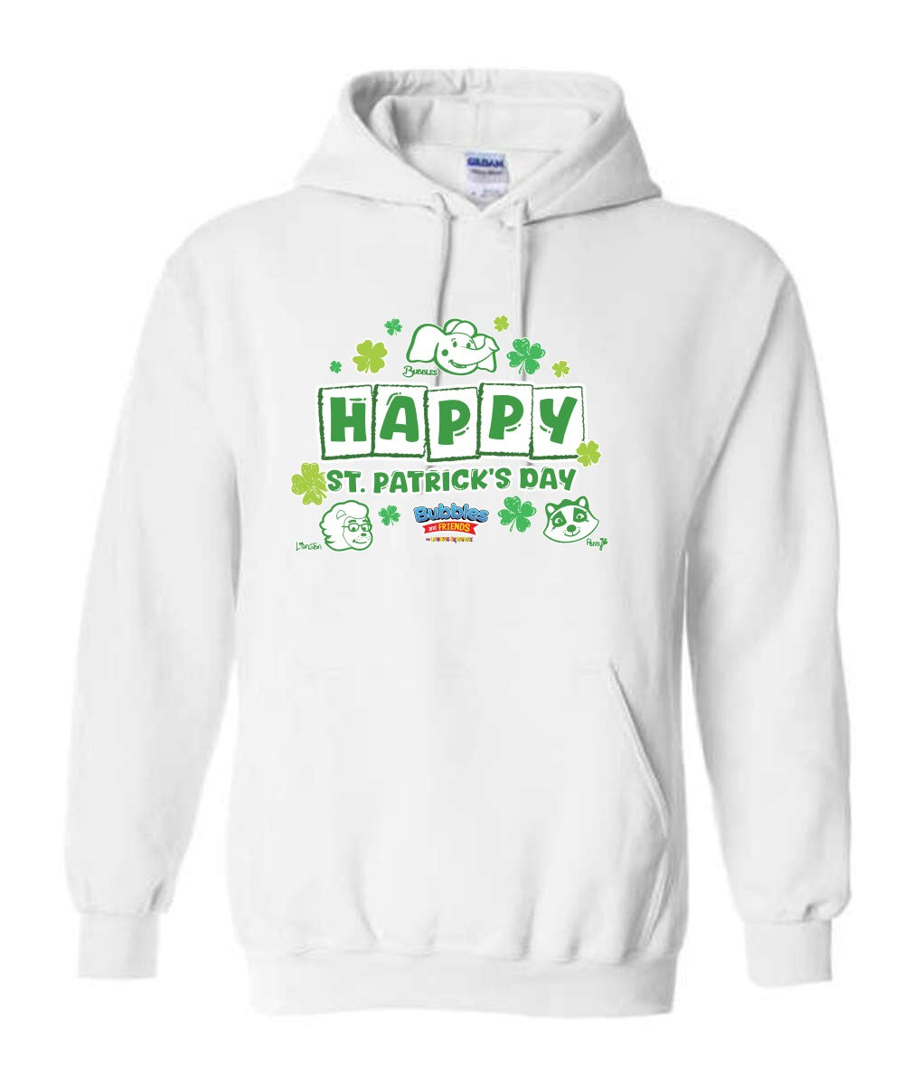 Bubbles & Friends Happy St. Patrick's Day Heavy Blend Hooded Sweatshirt