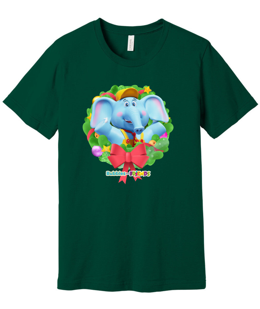 Bubbles & Friends Holiday Adult T-Shirt- Bubbles