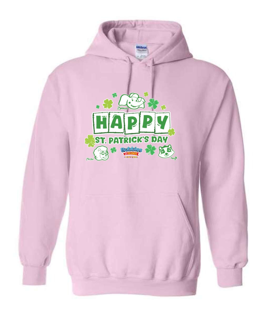 Bubbles & Friends Happy St. Patrick's Day Heavy Blend Hooded Sweatshirt