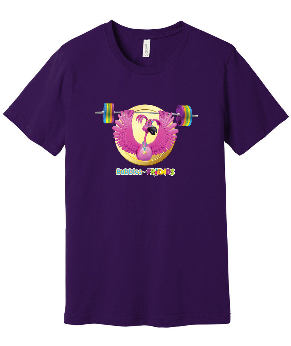 Bubbles and Friends - Summer Games Collection Flexi Weights Adult T-Shirt