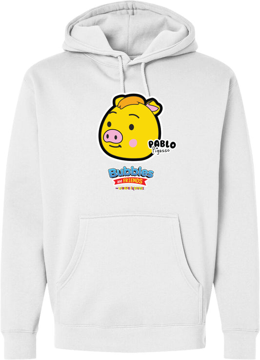 Bubbles & Friends- Friends from Happyville 'Pablo' Midweight Hooded Sweatshirt- Unisex