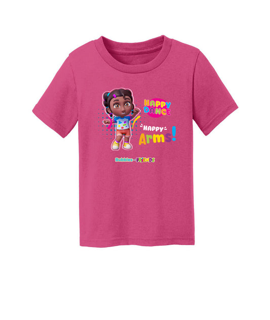 Bubbles and Friends - Happy Dance Collection Happy Arms Toddler T-Shirt