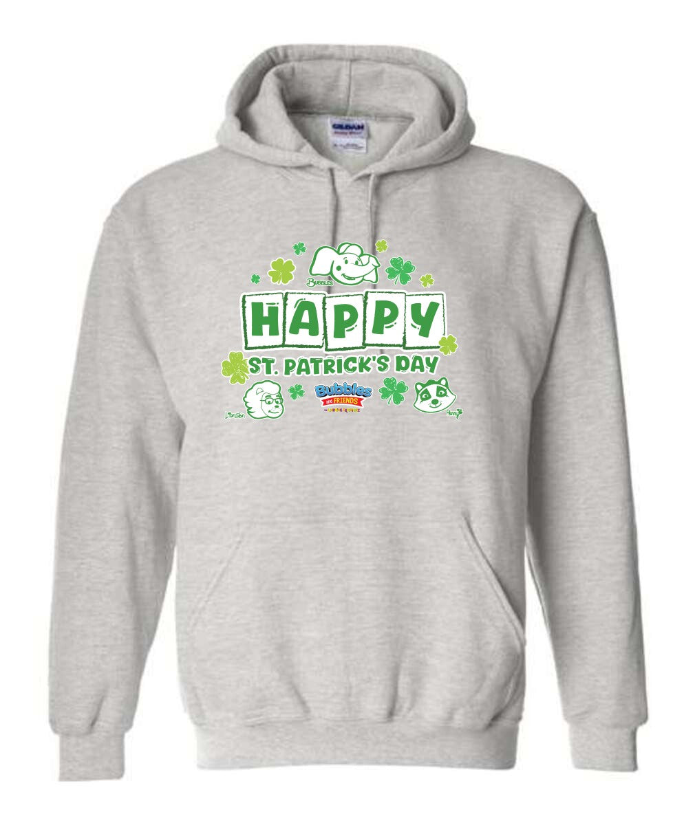 Bubbles & Friends Happy St. Patrick's Day Heavy Blend Hooded Sweatshirt