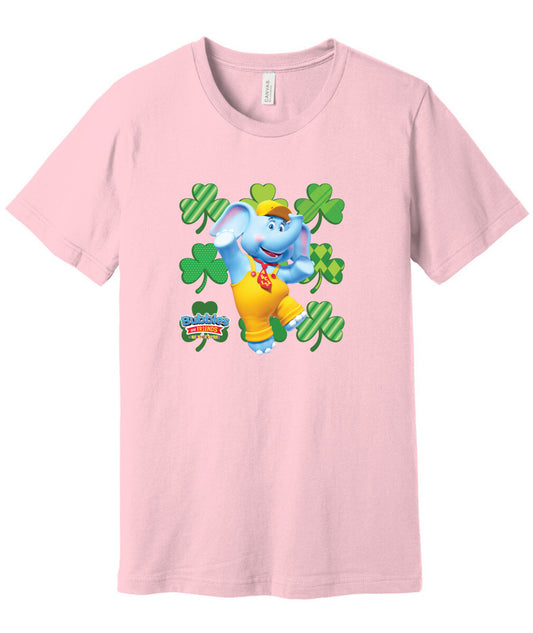 Bubbles & Friends St. Patrick's Day Bubbles Clover Short Sleeve Tee