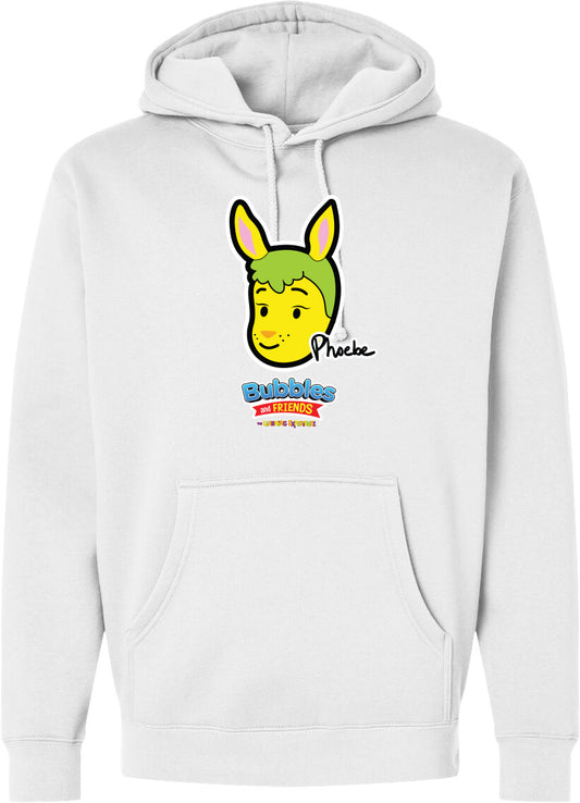 Bubbles & Friends- Friends from Happyville 'Phoebe' Midweight Hooded Sweatshirt