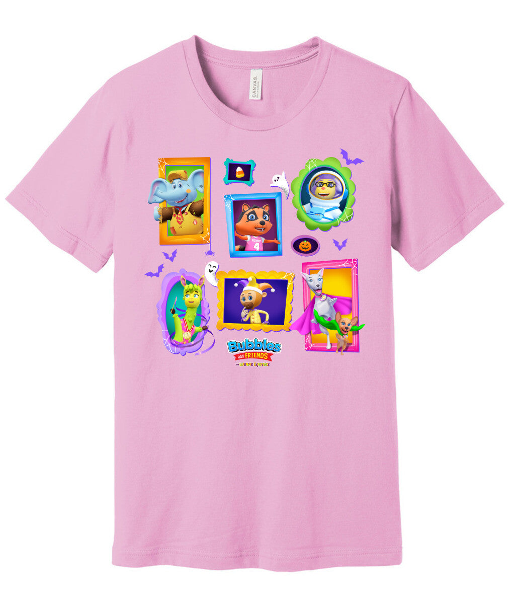 Bubbles & Friends Halloween Frames Unisex T-Shirt