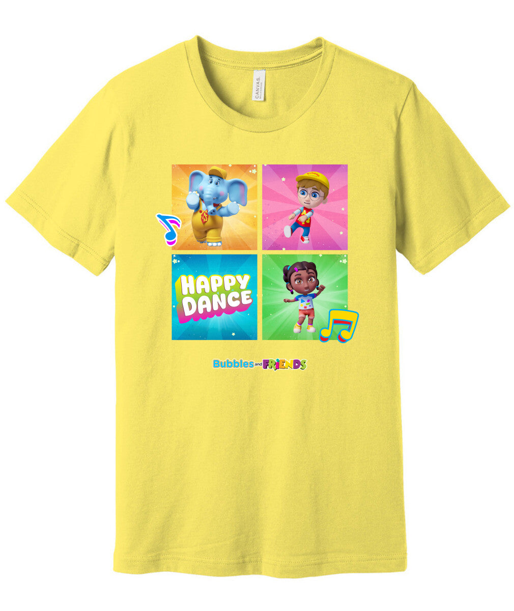 Bubbles and Friends – Happy Dance Collection Happy Team Adult T-Shirt