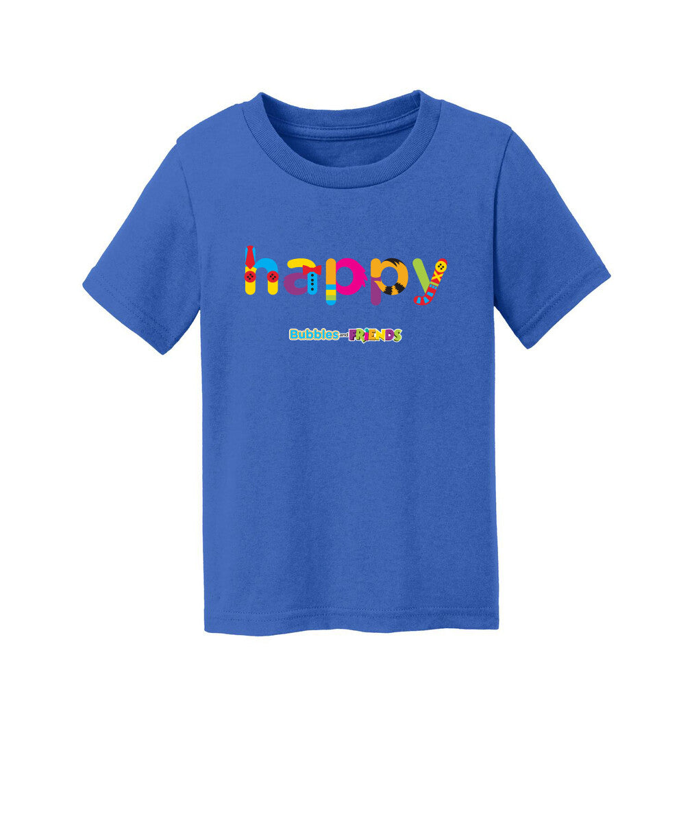Bubbles and Friends Happy Toddler T-Shirt