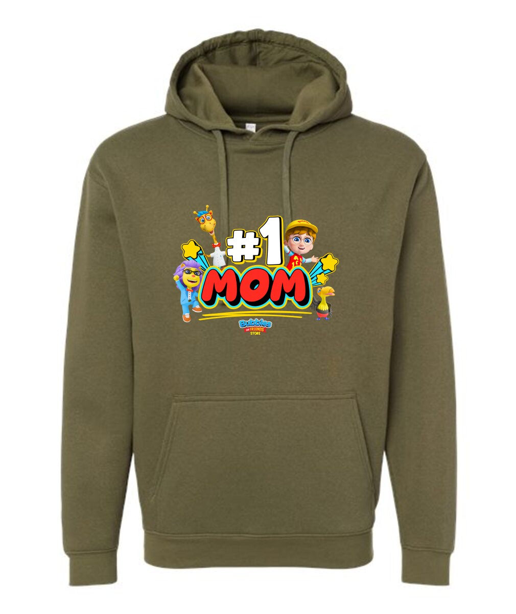 Bubbles & Friends I Love Mom Fleece Hoodie