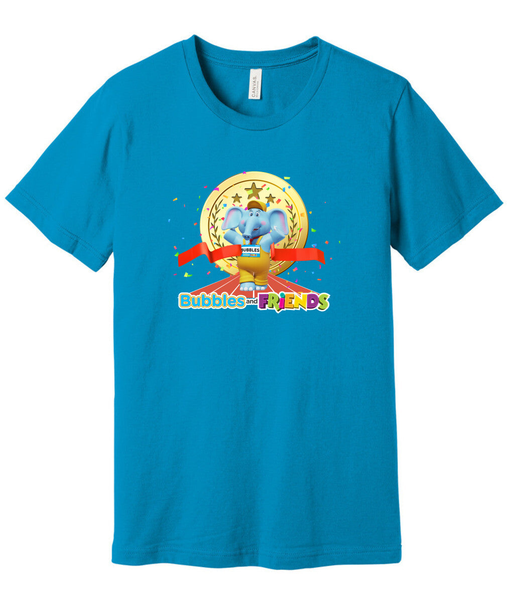 Bubbles and Friends - Summer Games Collection Bubbles Gold Adult T-Shirt