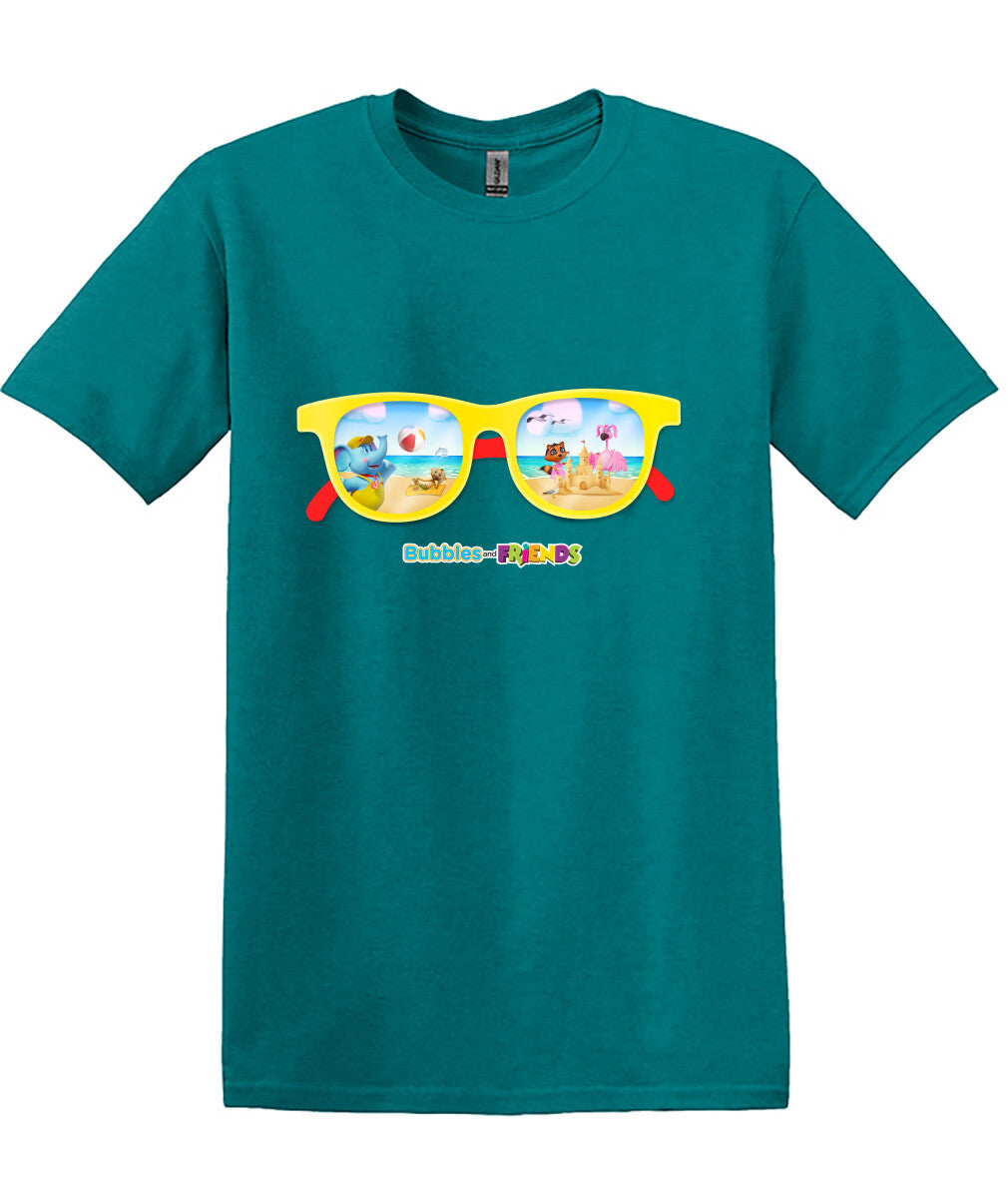 Bubbles & Friends Summer Sunglasses Men's T-Shirt