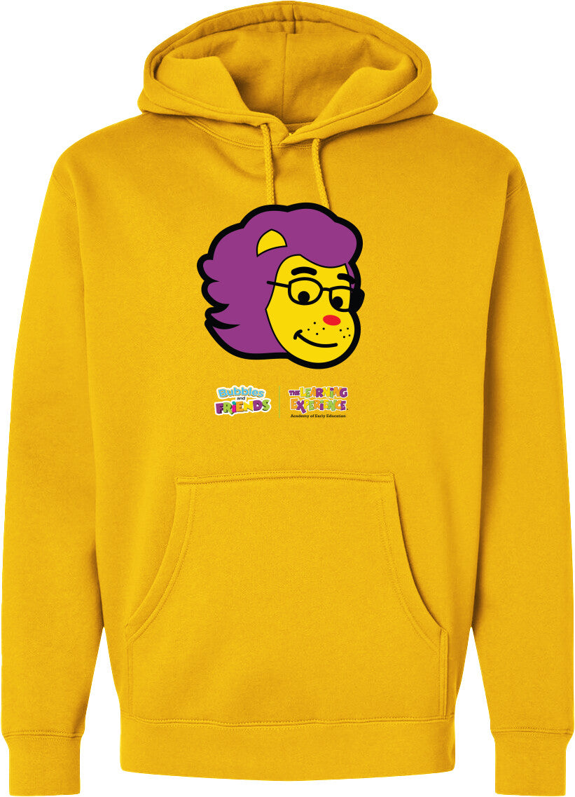 Bubbles & Friends- Friends from Happyville 'Lionstein' Midweight Hooded Sweatshirt- Unisex