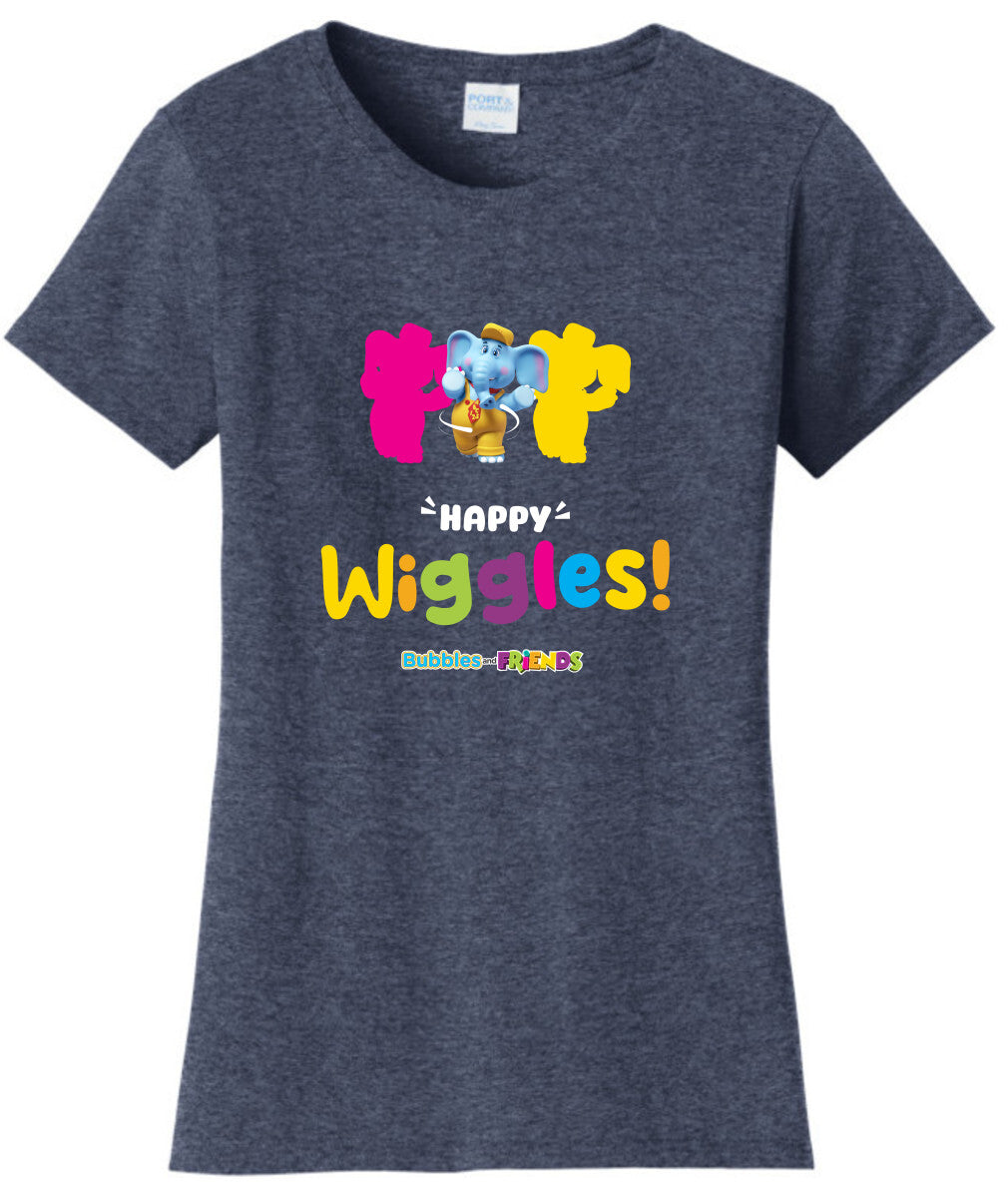 Bubbles and Friends – Happy Dance Collection Happy Wiggles Women T-Shirt