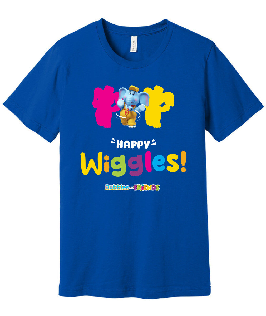 Bubbles and Friends – Happy Dance Collection Happy Wiggles Adult T-Shirt