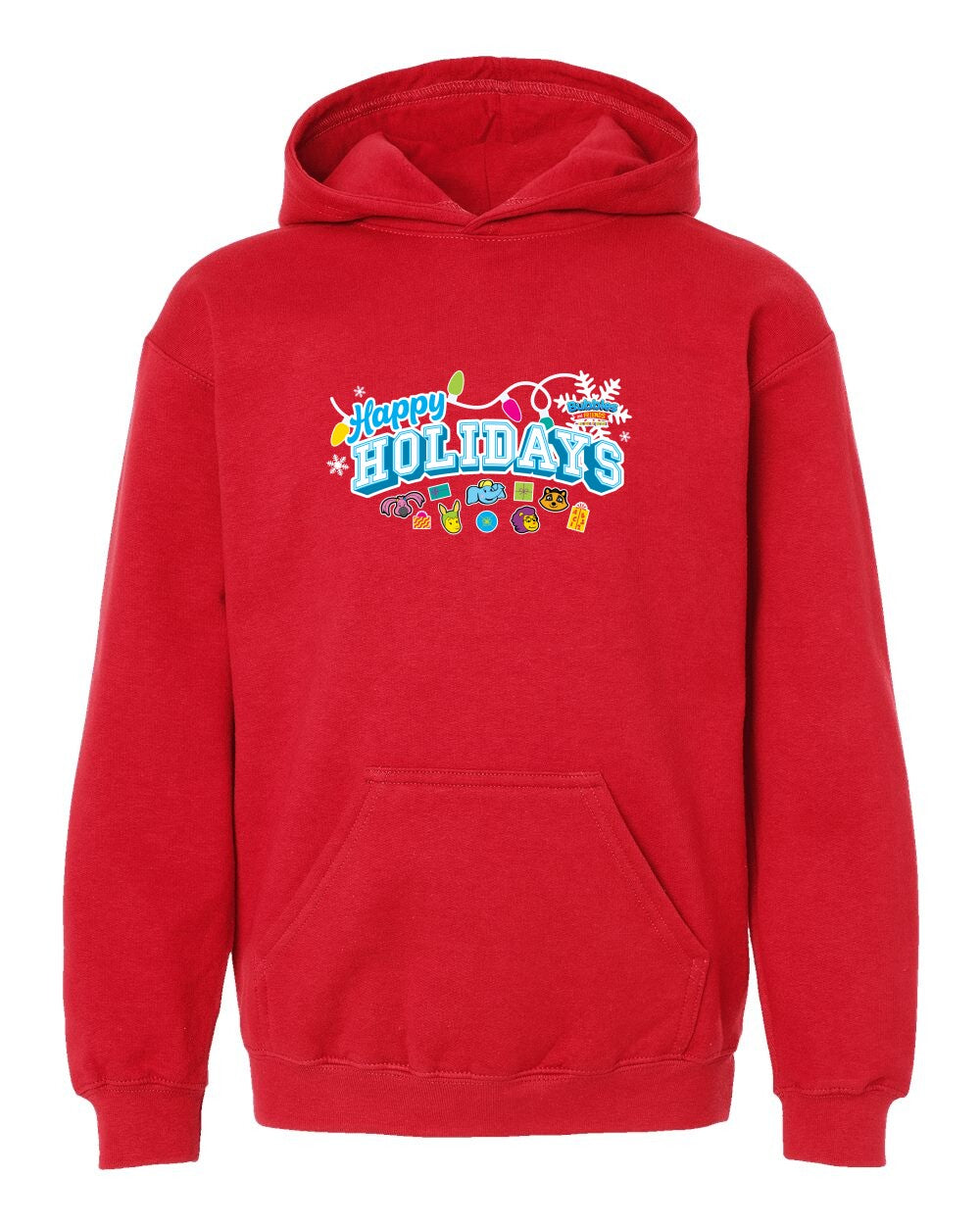 Bubbles & Friends Holiday Happy Holidays Premium Children's Hooded Sweatshirt