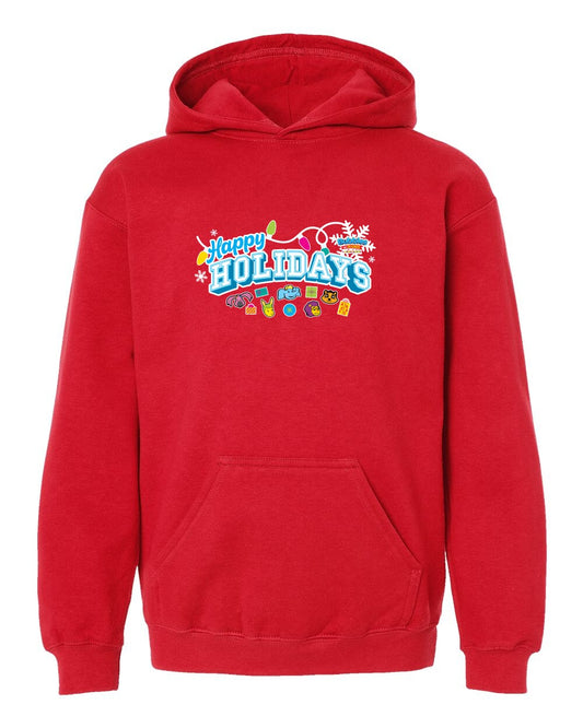Bubbles & Friends Holiday Happy Holidays Premium Children's Hooded Sweatshirt