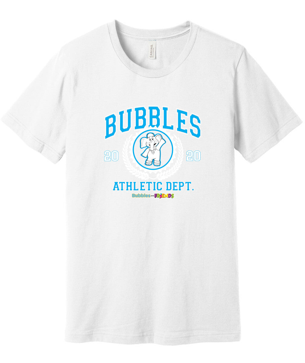 Bubbles and Friends - Varsity Collection Bubbles Athletic Dept Adult T-Shirt