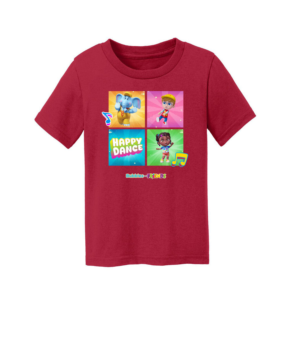 Bubbles and Friends – Happy Dance Collection Happy Team Toddler T-Shirt