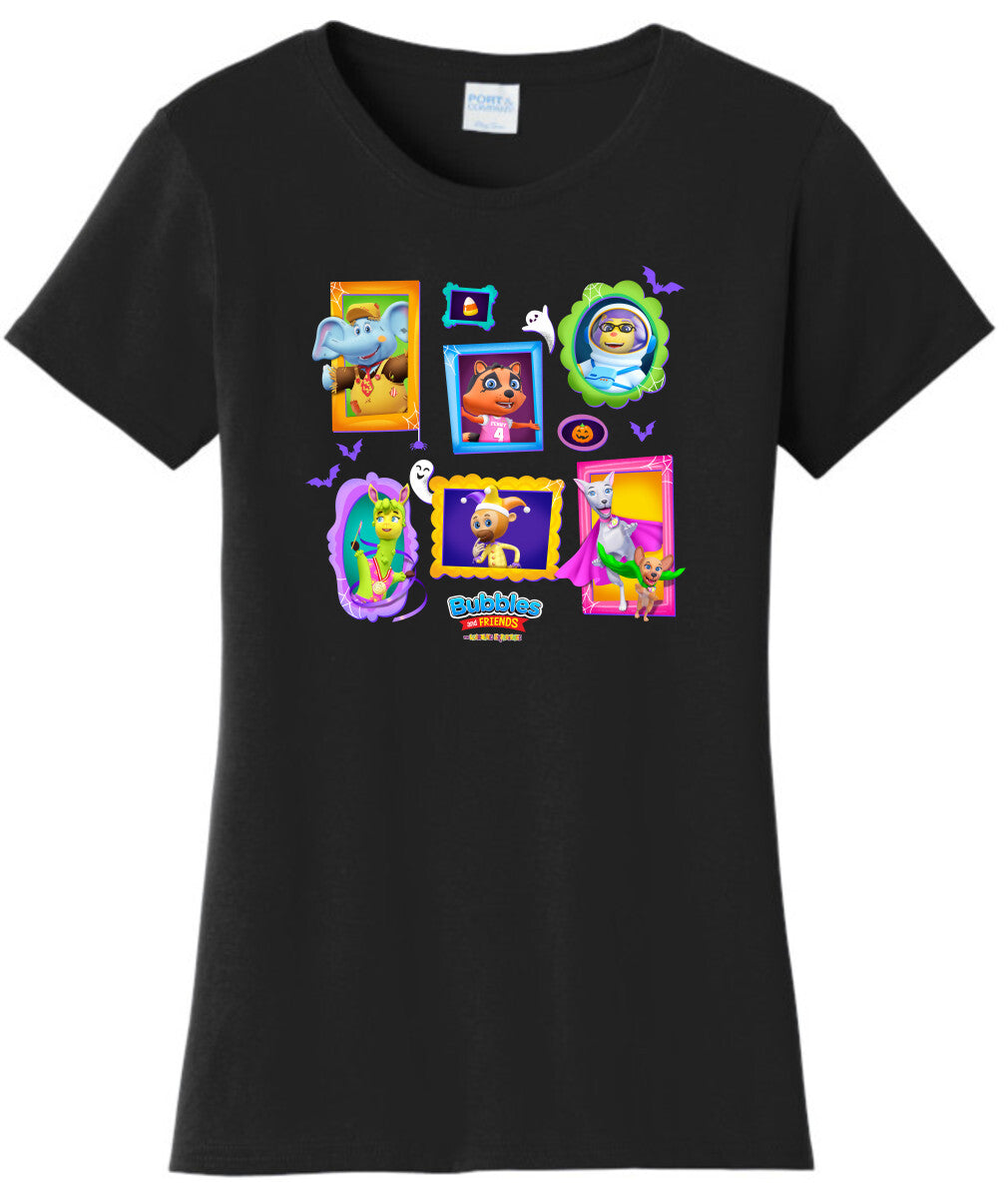 Bubbles & Friends Halloween Frames Women's T-Shirt