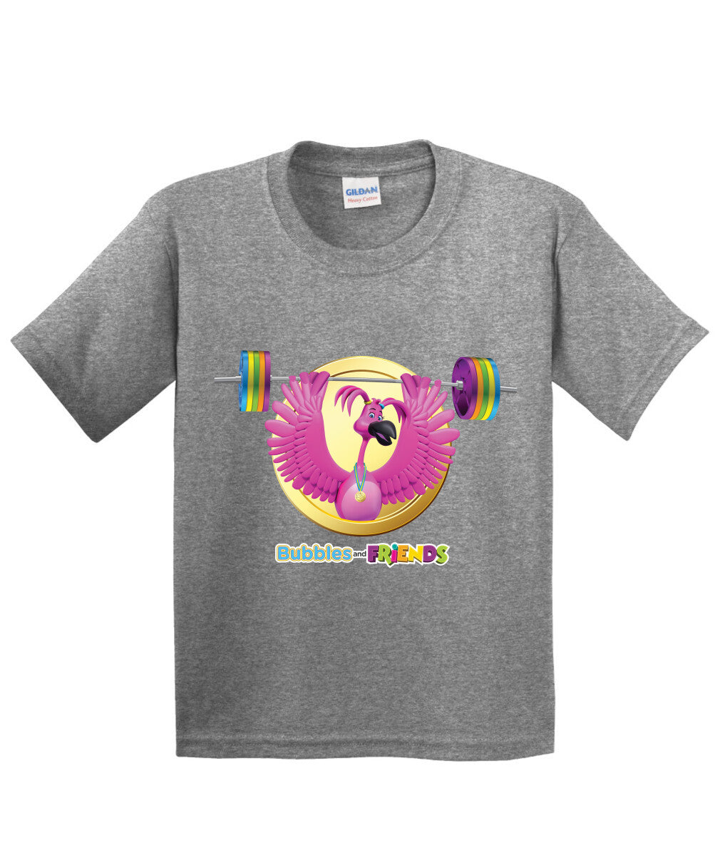 Bubbles and Friends - Summer Games Collection Flexi Weights Children T-Shirt