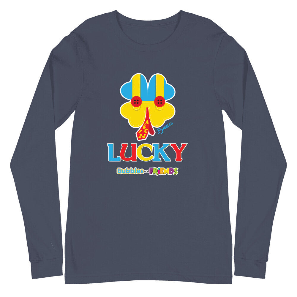 Bubbles & Friends St. Patricks LUCKY Unisex Long Sleeve Tee