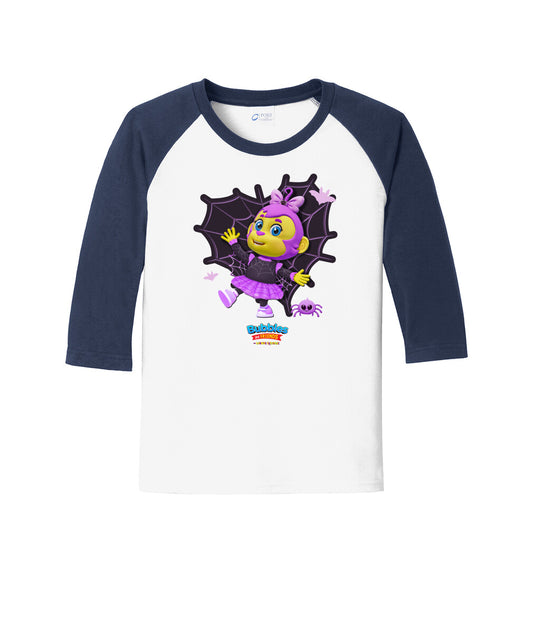 Bubbles & Friends Halloween MIsschievous Raglan Tee